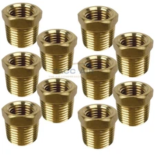 10PC 3/8" Male x 1/4" Female Hex Reducer Bushing Adapter Pipe Reducing Fitting