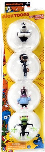 Nicktoons T.U.F.F. Welpe 2 Zoll Minifigur Sammlerstück 4er-Pack, NEU von Jazwares - Bild 1 von 1