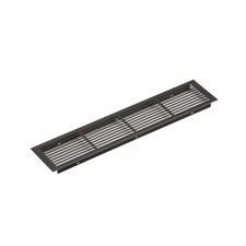Vent Grill Kitchen Bedroom Cabinet Plinth Worktop Heat - 400 x 86 mm Aluminium