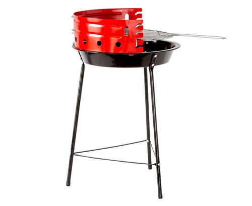 Hacienda 13" Simple Outdoor Portable Camping Charcoal Grill BBQ Stove Black - Picture 3 of 3