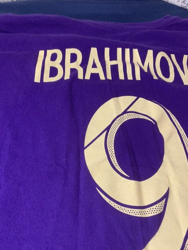 Zlatan Ibrahimovic 9 MLS T-Shirt Soccer Football Fanatics XL Purple Short 407 - Picture 12 of 14