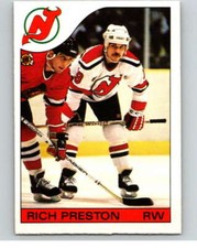 1985-86 O-Pee-Chee #139 Rich Preston  New Jersey Devils V56655