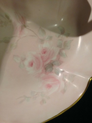 Vintage / Antik ? T & V Limoges Korb mit Griff 9" signiert G.S. Marlin - Bild 3 von 8