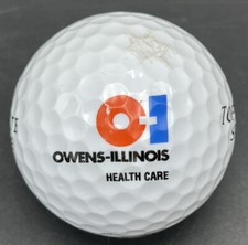 Owens-Illinois Health Care Logo Golf Ball (1) Top Flite XL Pre-Owned