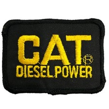 VINTAGE CAT Diesel Power patch Mechanical Mechanic Heavy Equipment 3  X2   RARE
