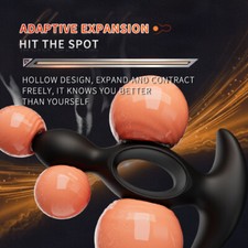 Men Remote Control Spreader Dilator Expander Plug Hollow Extreme Chastity Device