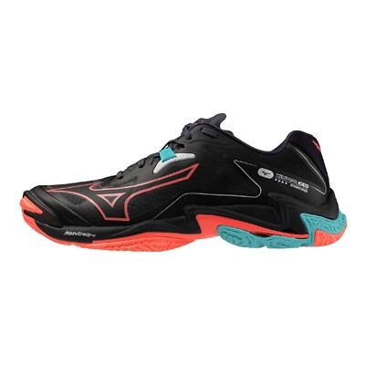うみ MIZUNO Wave Lightning Z8 V1GA2400 06 Black Orange Blue Width 2E