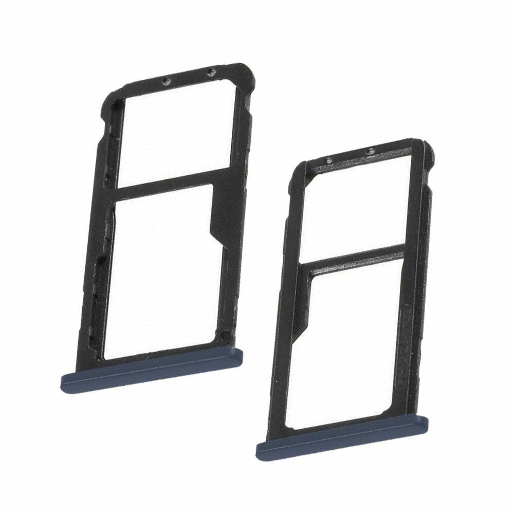 Dual SIM-Kartenhalter Mit SD-Slot Für Huawei Mate 10 Lite - Schwarz | Passgenauer Ersatzrahmen