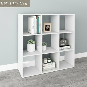 Details About Home Office Book Shelf Unit 9 Cube Strong Bookcase Display Cabinet Unit