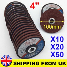 AU 100mm 4" Grinding Sanding Discs  Angle Grinder Wheel Metal Steel Inox Cutting