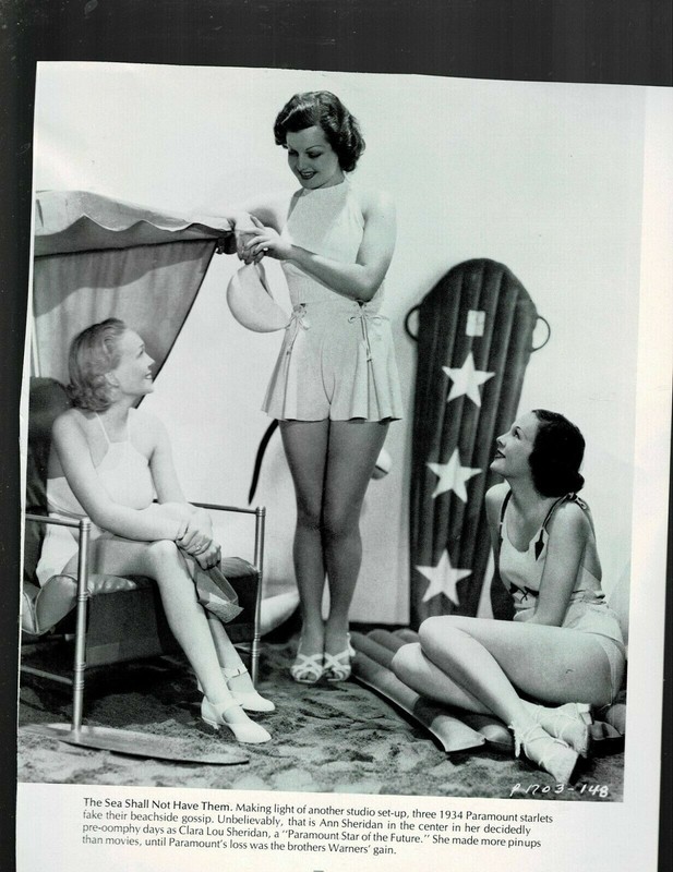 SUPER RARE!! 8X10 1940s ORIG MAGAZINE/BOOK PHOTO ANN SHERIDAN & OTHERS
