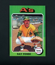 Ray Fosse 1975 Topps - Oakland A's #486 NM-MT