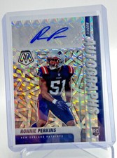 2021 Mosaic NFL Ronnie Perkins Rookie Autographs Silver Mosaic Prizm RC (B5)