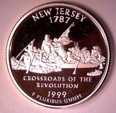 1999 S 25C NEW JERSEY Proof 50 States Quarter **FREE SHIPPING**