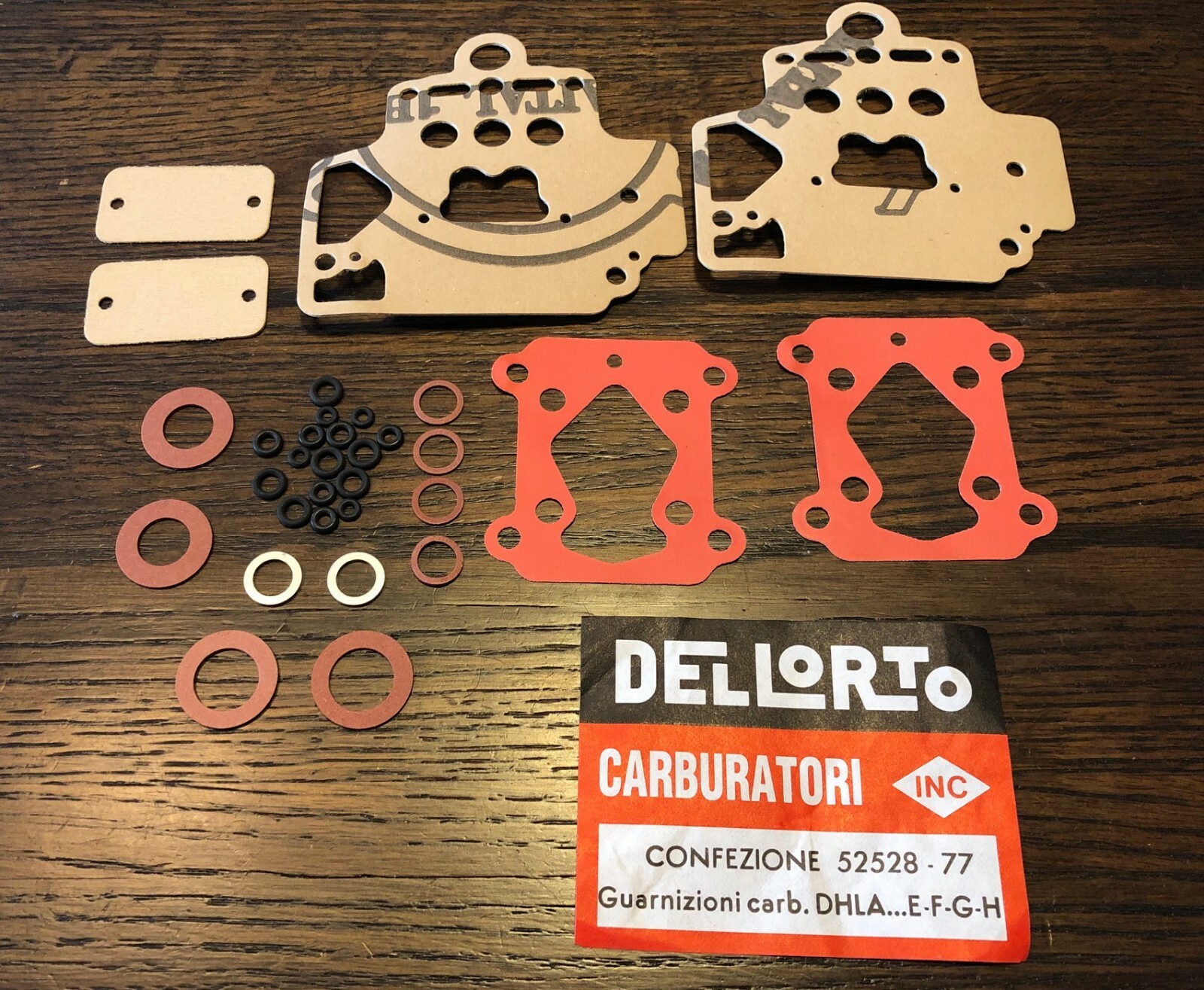 Dellorto Carburetor Kit Dellorto 40 DHLA Carburetor Service Kit - Rebuild Kit For One Pair Of Carburetors (Made In Italy) Carburetor Rebuild Service Kit