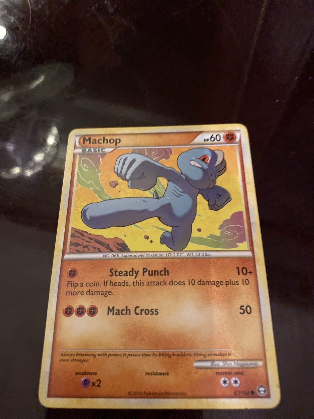 Machop 67/102 Pokemon Triumphant Common TCG CARD REGULAR