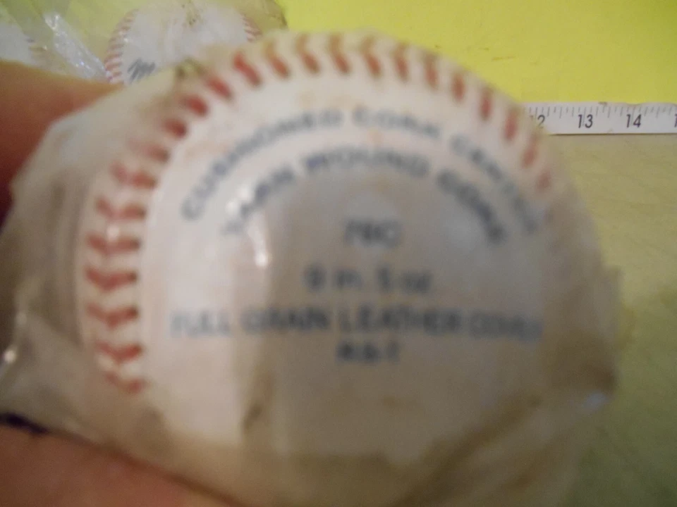 Lot of 3 Macgregor 76C Little League Baseballs RARE Brand Seled Leather cover - Image 3 of 4