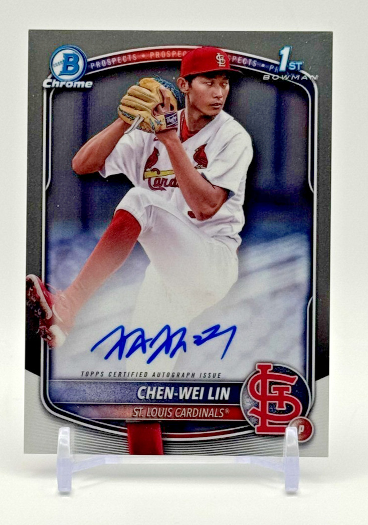 2025 Bowman - Chrome Prospects Autograph #CPA-CL Chen-Wei Lin (AU,RC)