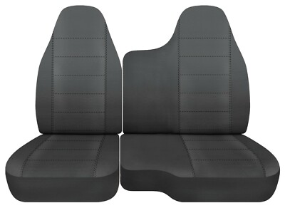 Mazda B-Series Truck Seat Covers | Front 60/40 Bench With Console | Velour Fabric | Fits 1994-2009 B2300, B3000, B4000