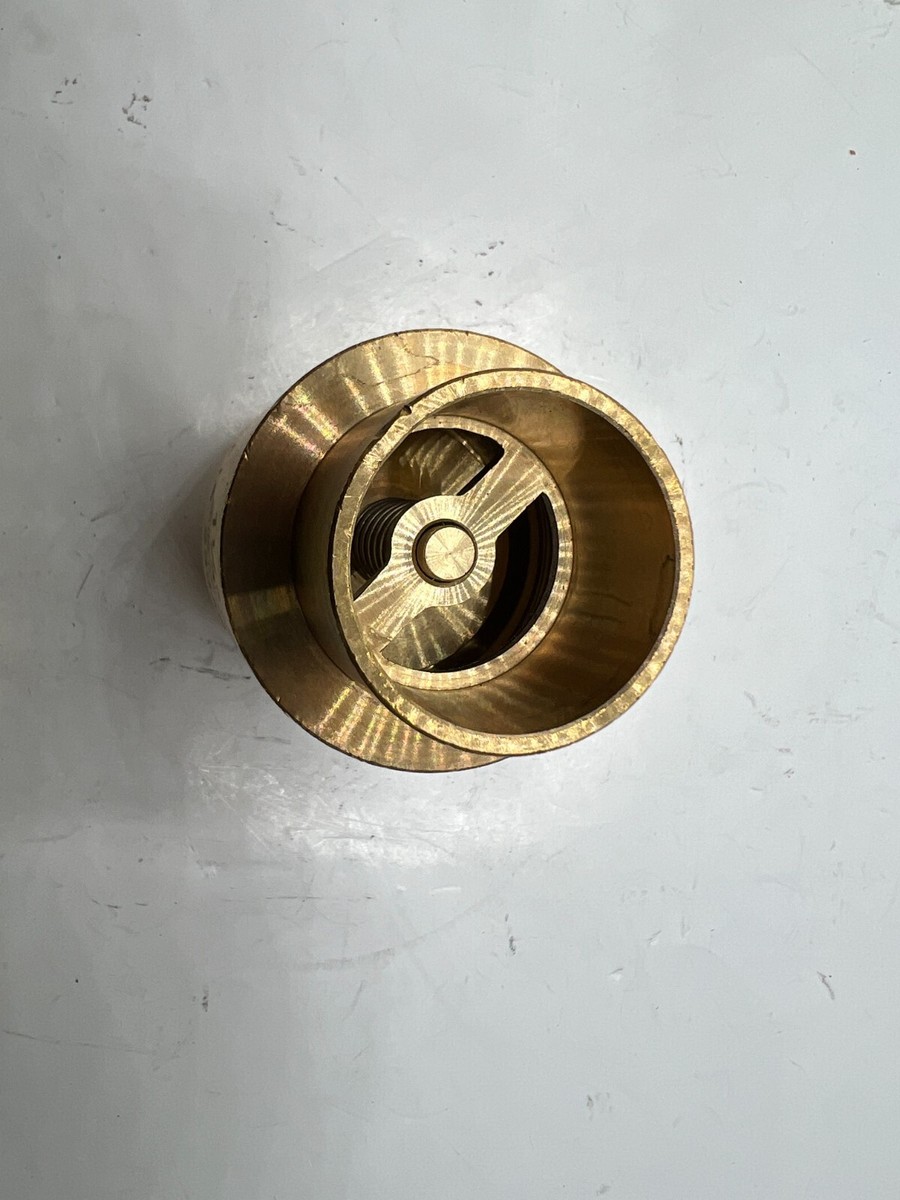 Red White Valve OEM 1-1/4 Lead Free Brass IN-LINE Check Valve