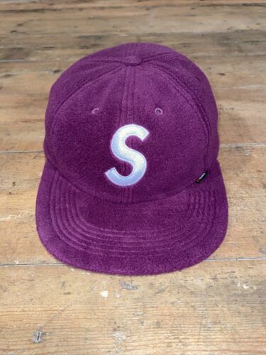 Supreme Boiled Wool S Logo 6-Panel Cap Purple FW22 | eBay UK