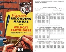 Speer 1959 Wildcat Rifle Loads Volume 4