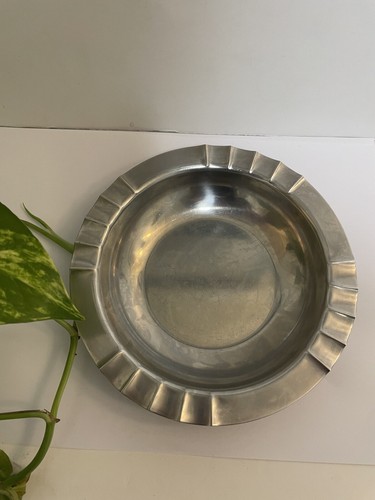 Vintage Edelstahl Aschenbecher, Danish Design Mid Century Modern MCM