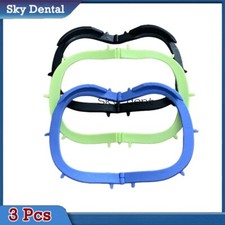 3x Dental Foldable Frame Hager Light X-Ray Film Bracket Rubber Dam Sheet 3 Color