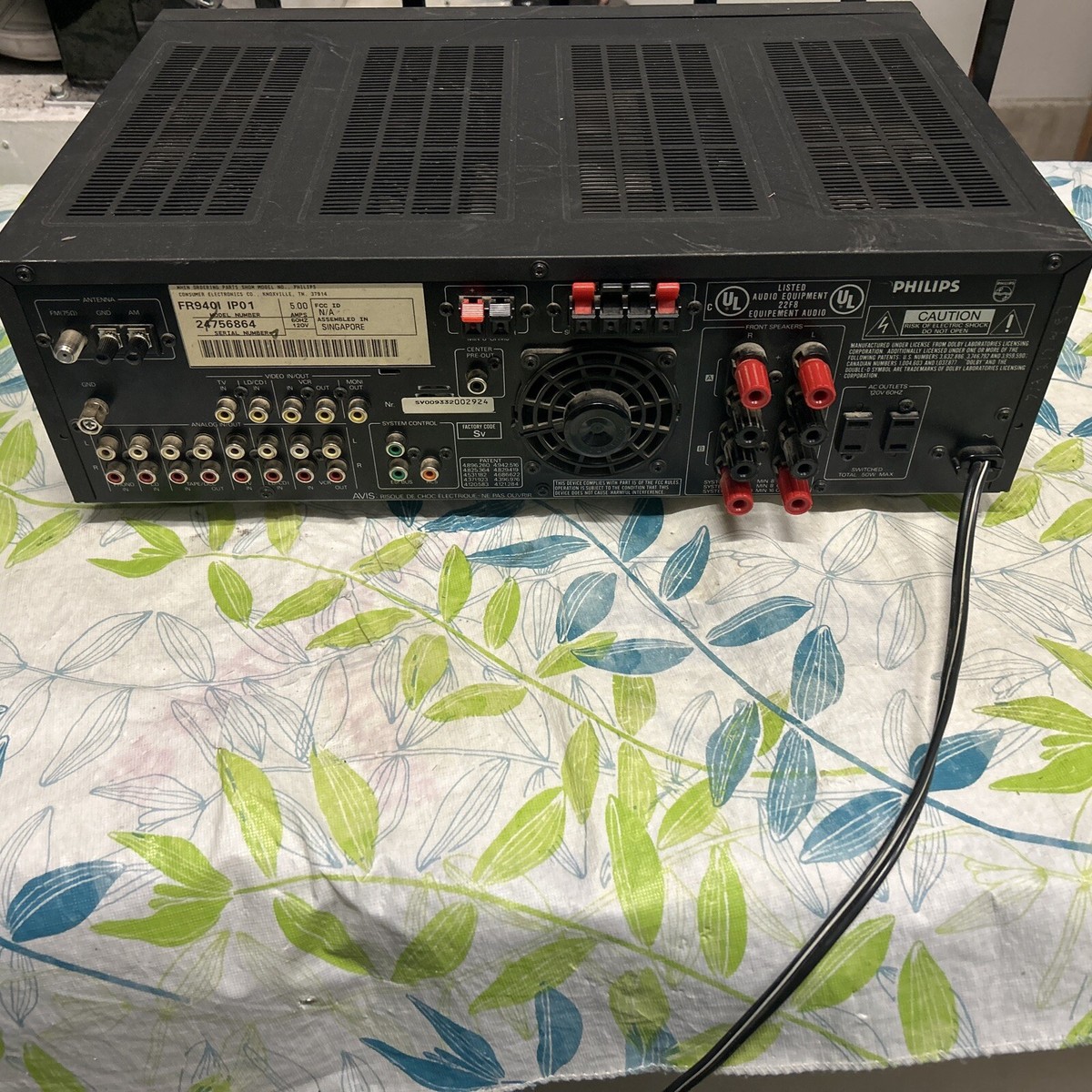 Philips FR 940 MKII 900 Series Audio Video Receiver FR940I | eBay
