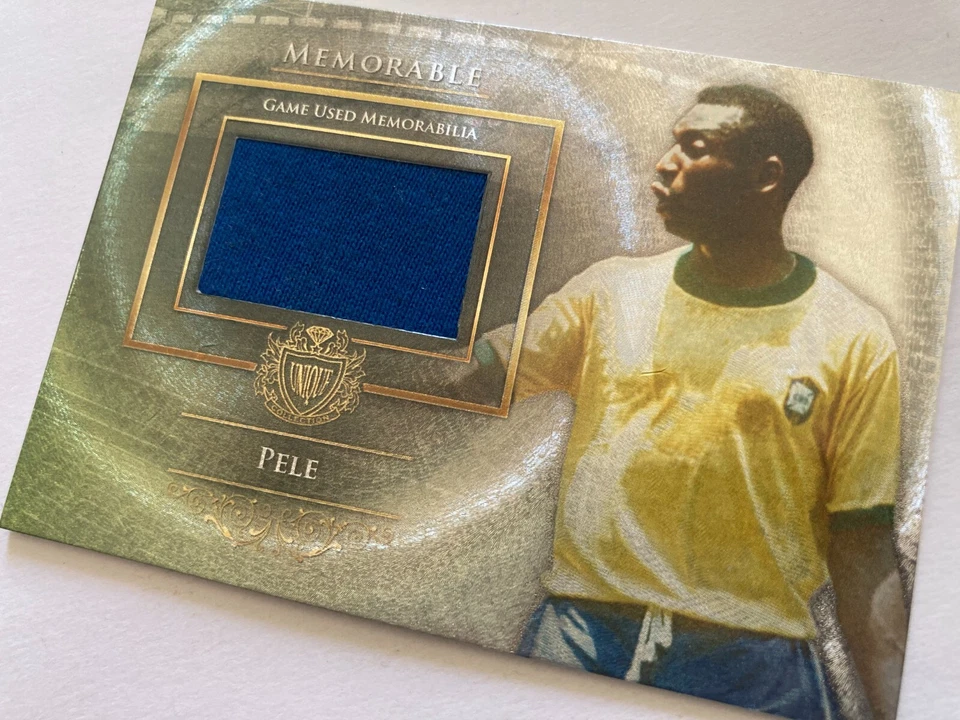 2015 Futera Unique Pele Memorable Used Game Memorabilia Patch /105 Brazil #MEM65 - Image 2 of 4