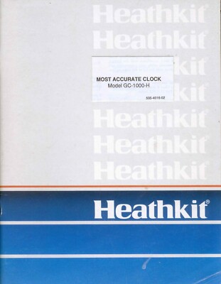 Assembly Manual-Anleitung für Heathkit GC-1000 H 