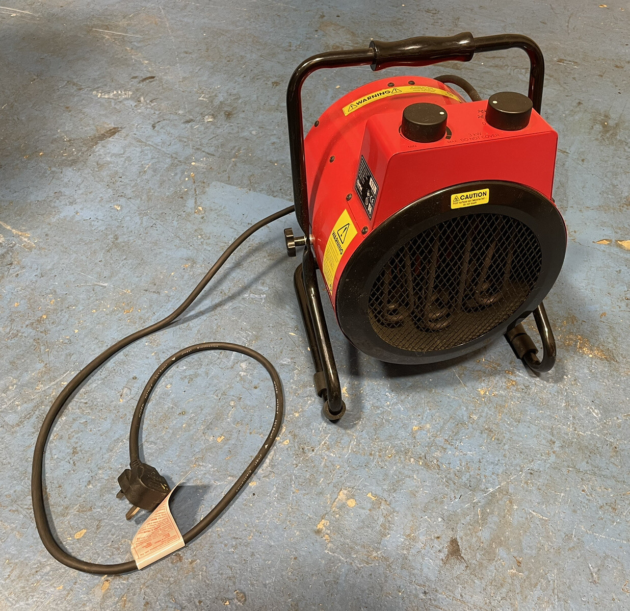 Clarke Devil 7003 3kW Industrial Electric Fan Heater 230V thermostatic  control | eBay