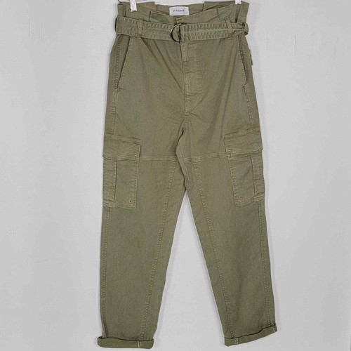 Frame Safari Belted Pant In Washed OD 