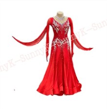 Handmade Dance Dress/Standard Ballroom Competition smooth Waltz Tango Costume
