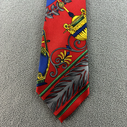 BULLOCK & JONES ~ ARTE POP COLOR BRILLANTE ~ CAMISA DE VESTIR DE SEDA PARA HOMBRE TRAJE CORBATA ~ 59" - Imagen 2 de 6