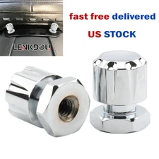 Chrome 2xSolo Mounting Nuts Seat Bolts For Harley Road King Street Glide Softail
