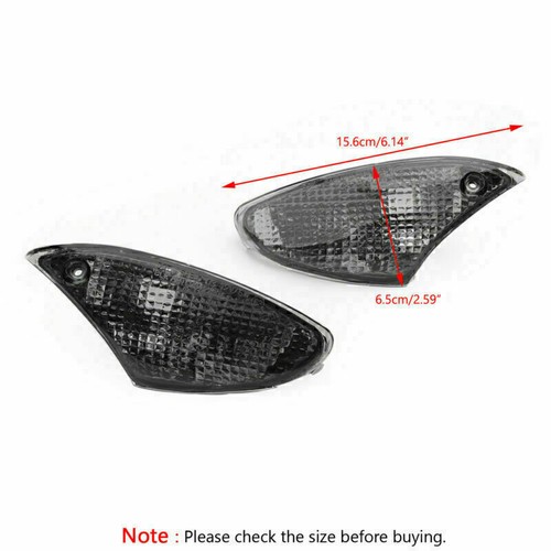 For BMW K1200S K1300S Smoke Front Turn Signals Indicator Blinker Lens - Picture 4 of 6