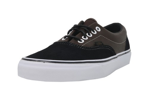 VANS Era Brown Leather Black Suede Lace 