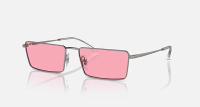 Ray-Ban Sunglasses RB3741 Emy  004/84 Gunmetal pink Men Women 