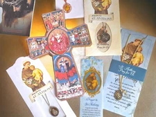 LOT OF RELIGIOUS Items Bookmark Cross 4 Medallions Booklet New & EC Pre Owned