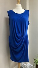 Junarose Dress Size L (18-20) XL (22-24) Curve Blue Sleeveless Sanja Shaped BNWT