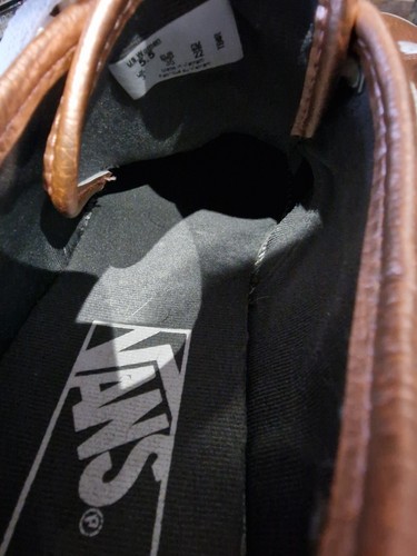 VANS Off The Wall Metallic Rose Gold Trainers - Size 3 UK. good con. us - Picture 5 of 5