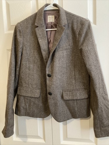 ladies blazers size 8 brown tweed by 