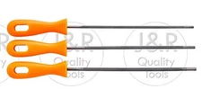 3 Piece 8" Chain Saw File Set Keep Your Chain Saw Blades Sharp