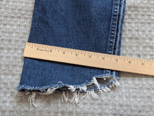 Vintage Levi's Jeans Adult 29x27 Blue 509 Orange Tab Crop Fray USA Made 1985 - Picture 14 of 14