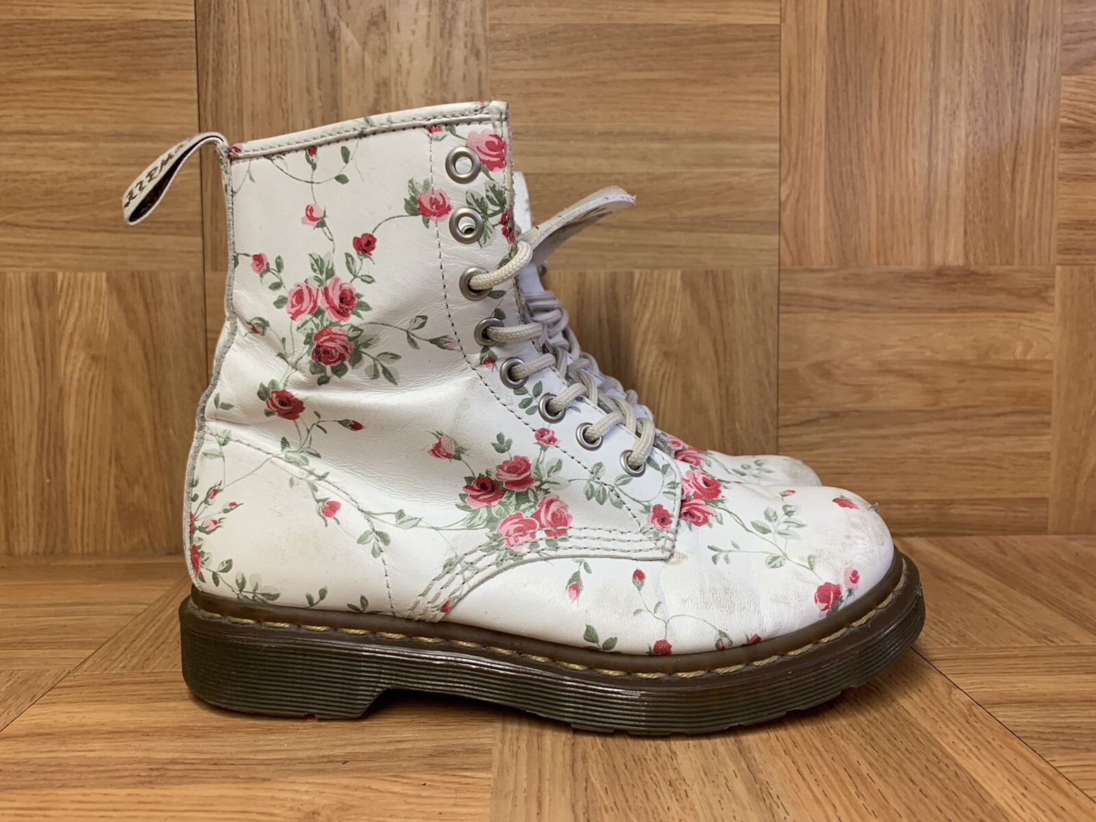 RARE🔥 Dr Martens Clemency 1460 Floral 11821 Combat Boots Pascal Sz 5US 3UK 36EU image 2