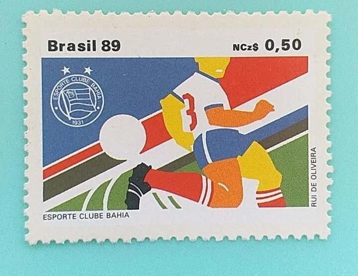 SELLOS DEPORTES BRASIL  FÚTBOL HB COPA DEL MUNDO 74+ BRASIL 1989+MEXICO 1985 423 - Imagen 4 de 4