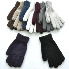 Women Men Winter Warm Gloves Thick Soft Touch Screen Knitted Mitten For Outdoor
