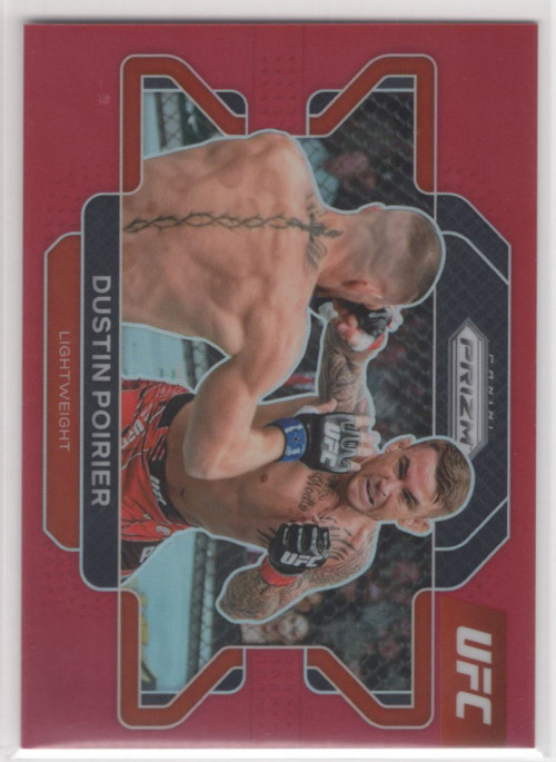 2022 Panini Prizm UFC Prizms Red #21 Dustin Poirier /299 - NM-MT