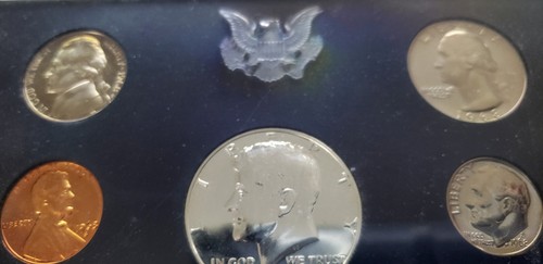 1968 United States Proof Set 5 Coins 40% Silver Kennedy Coin - Bild 3 von 13